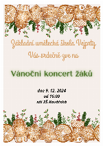 Vánoční koncert 9.12.2024
