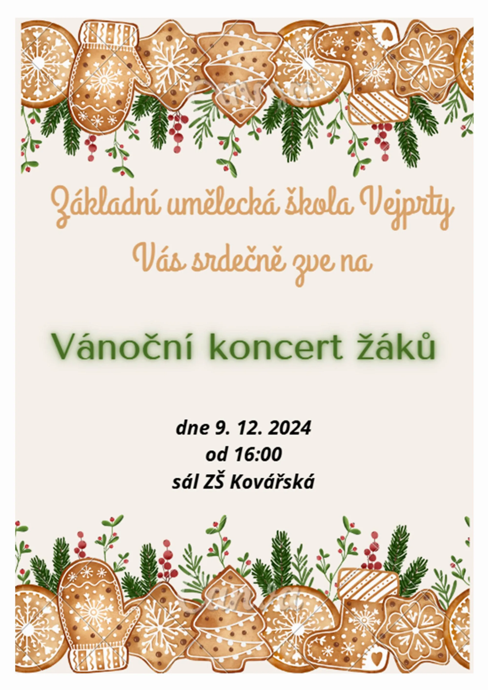Vánoční koncert 9.12.2024