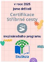 Stříbrný certifikát EKOŠKOLA