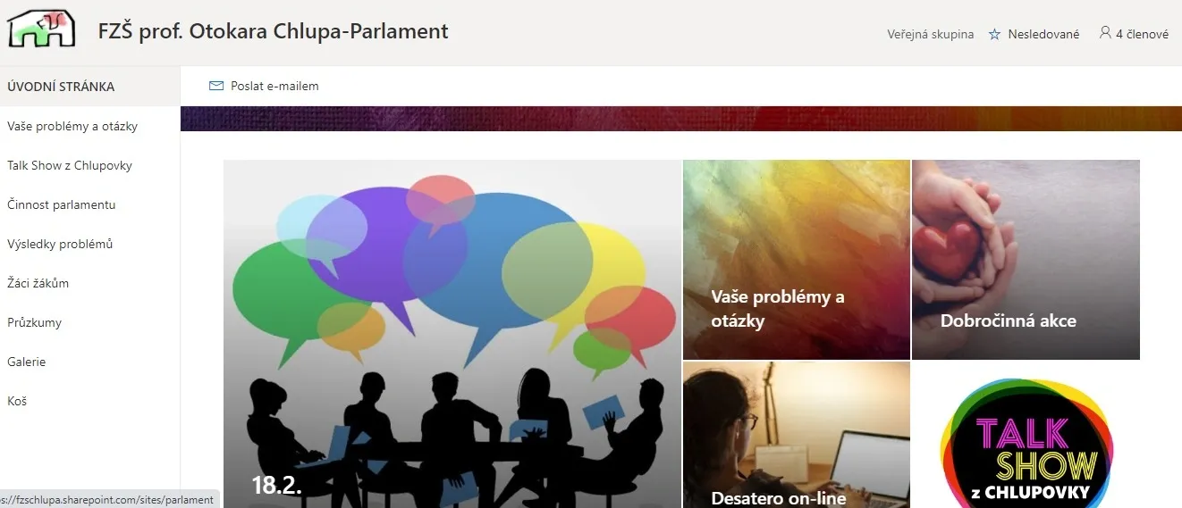 Web parlamentu