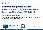 Potravinová pomoc dětem v sociální nouzi v Jihomoravském kraji pro školní rok 2023/2024